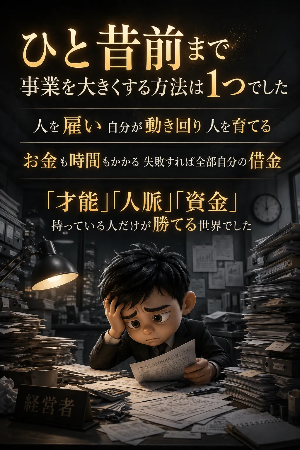 ひと昔前まで事業を大きくする方法は1つでした